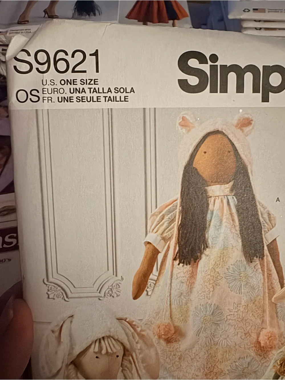 BN UNCUT SIMPLICITY 9621 OS SEWING PATTERNS DOLLS CLOTHES